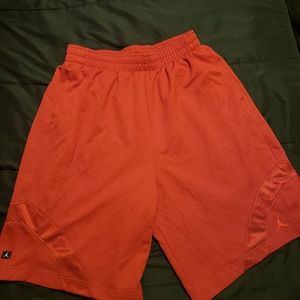 Jordan Basketball Shorts. Red/Red
